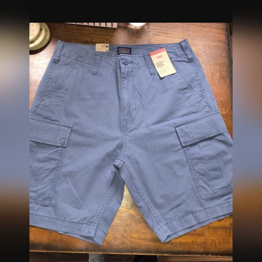 Men's Levi Blue Cargo Shorts